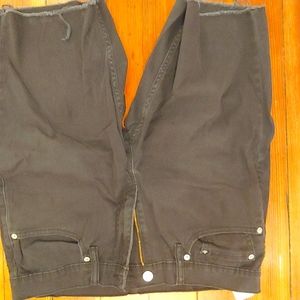 511 grey shorts w32 cut off at factory